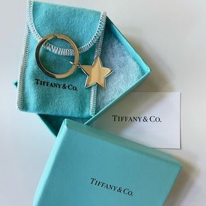 Vintage Tiffany & Co. Sterling Silver Star Key Ring - New! Original Packaging
